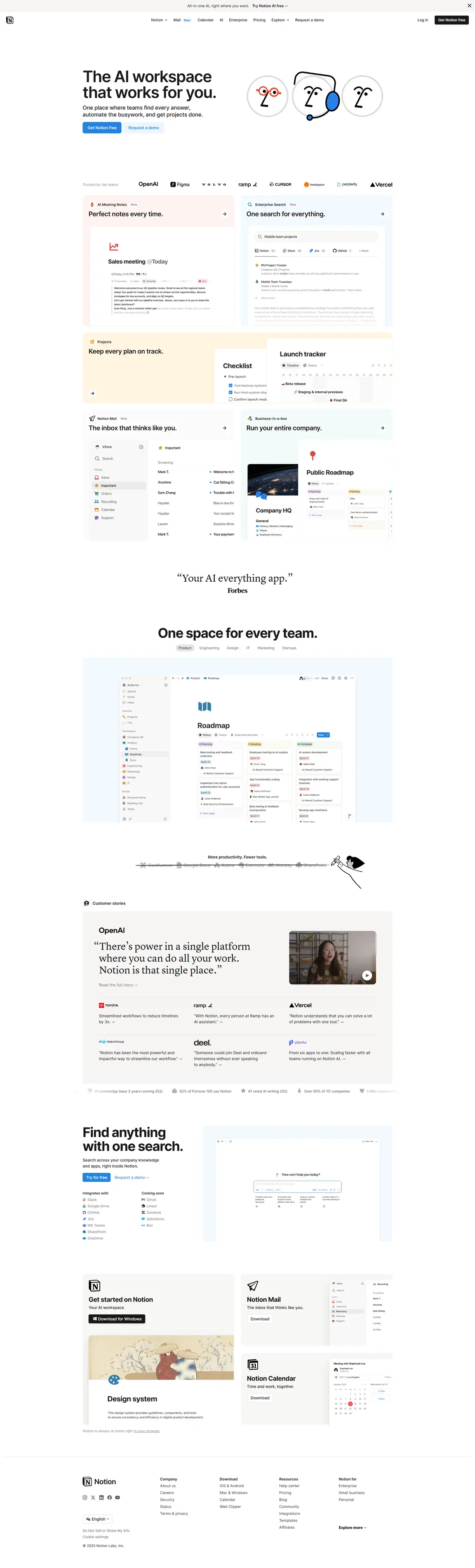 Notion website screenshot taken with Fireshot