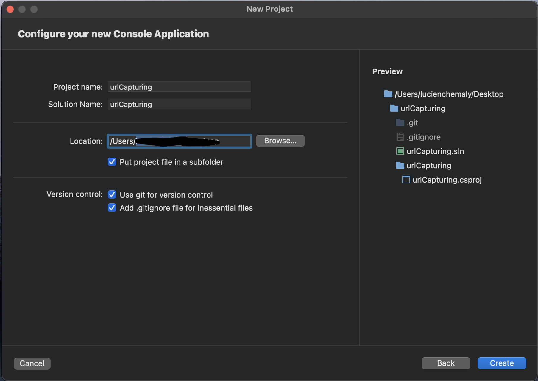 C# configure application
