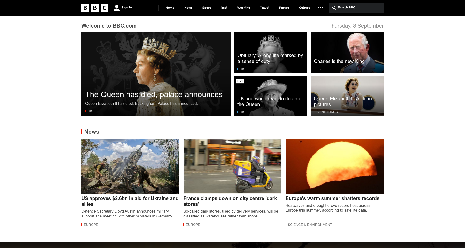 A screenshot captured using Urlbox in Laravel