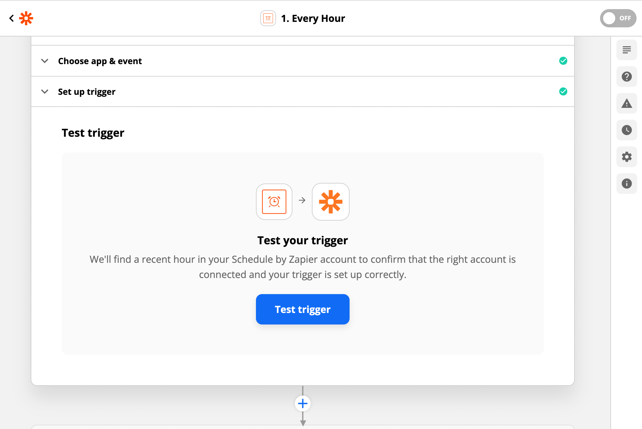 zapier test trigger